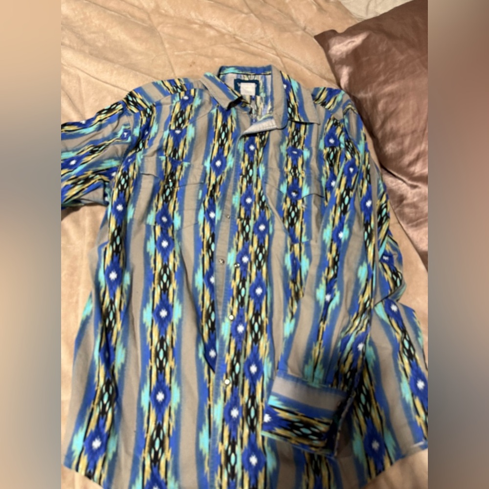 vintage Wrangler pearl snap